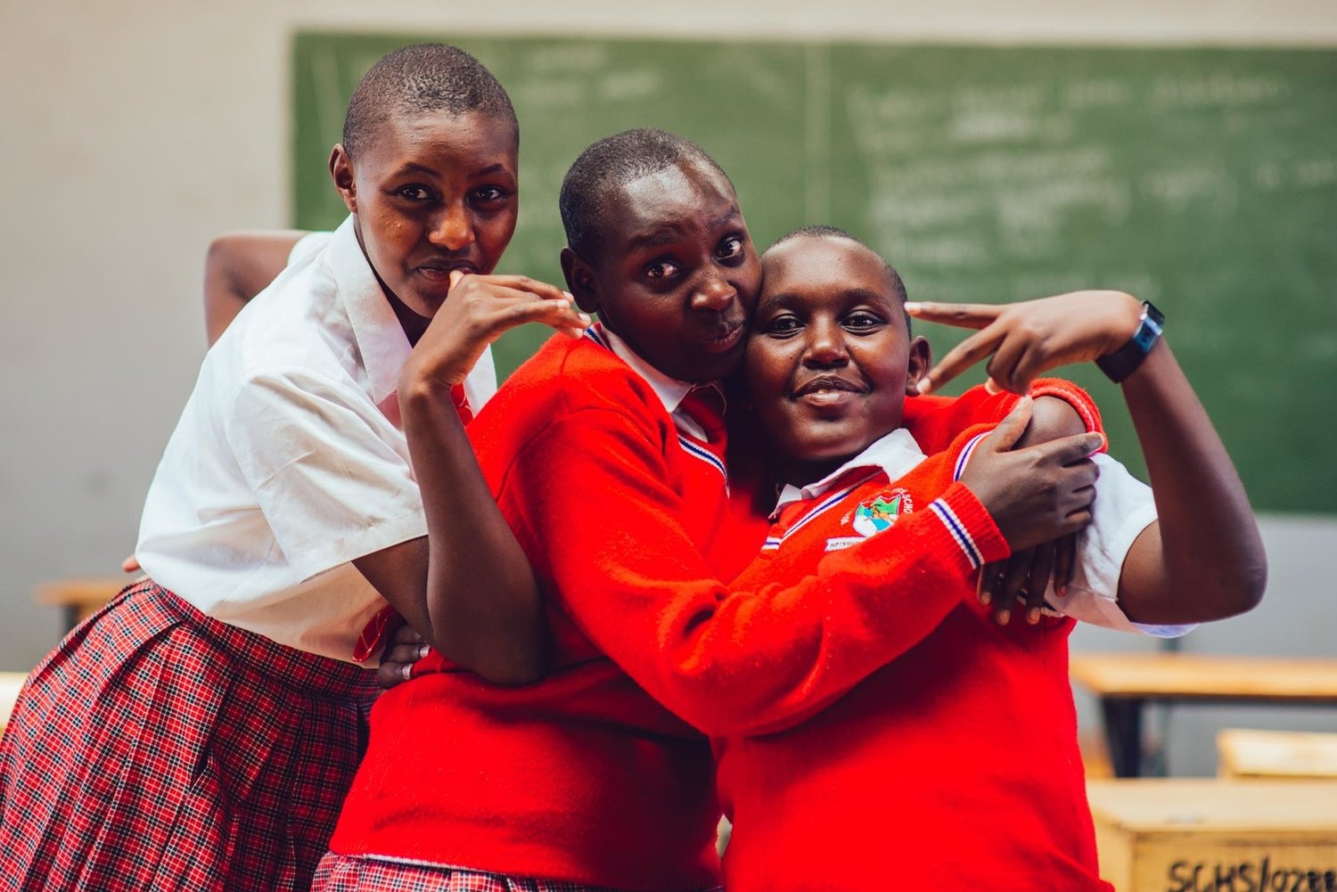 Sekanani Girls High School students in Masai Mara